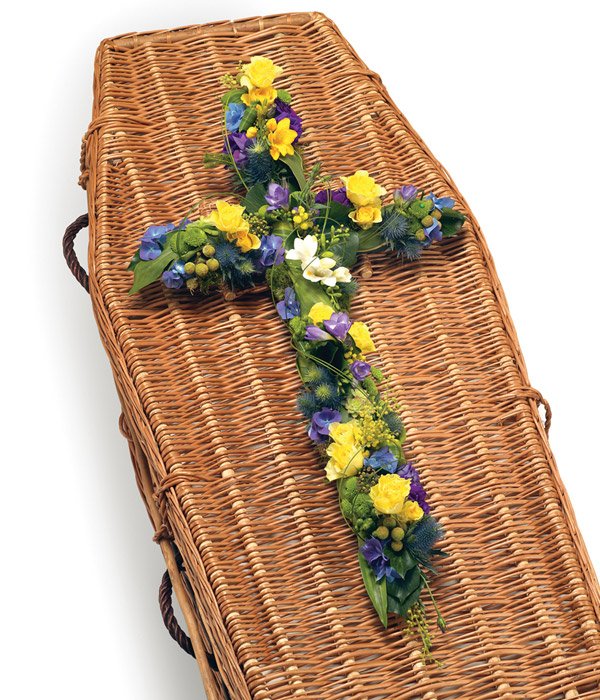 Yellow and Blue Cross